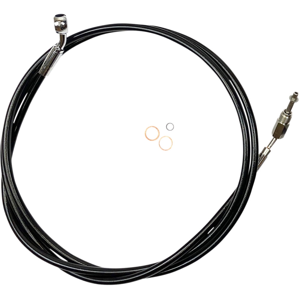 XR Stainless Hydraulic Clutch Line - +6in. - +8in. - Black