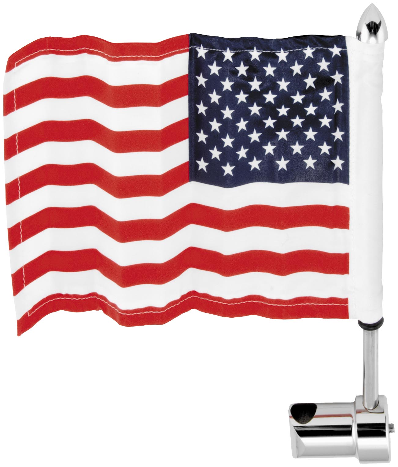 Sissy Bar Square Mount With 6in.x9in. USA Flag