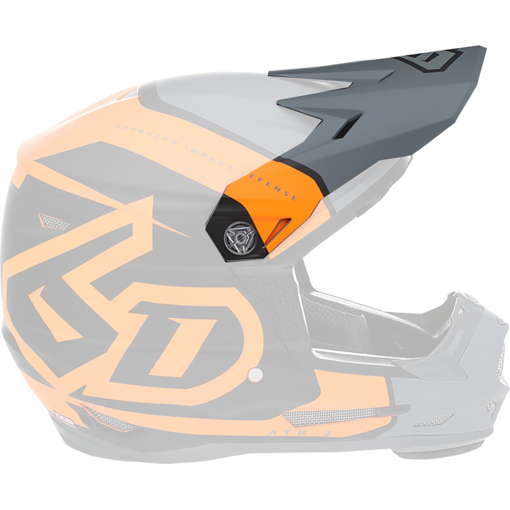 Replacement Visor for ATR-2 Torque Youth Helmets - Neon Orange