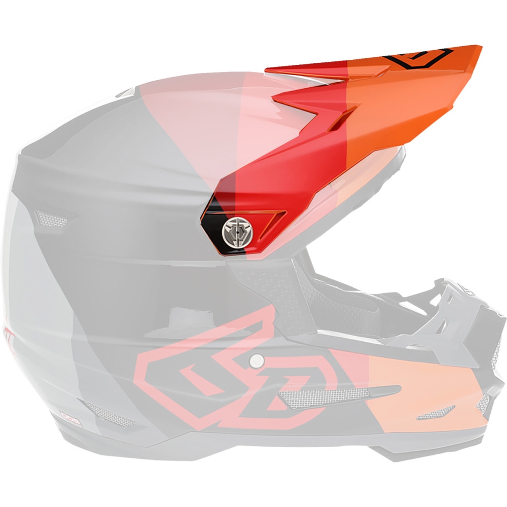 Replacement Visor for ATR-2 Range Youth Helmets - Red