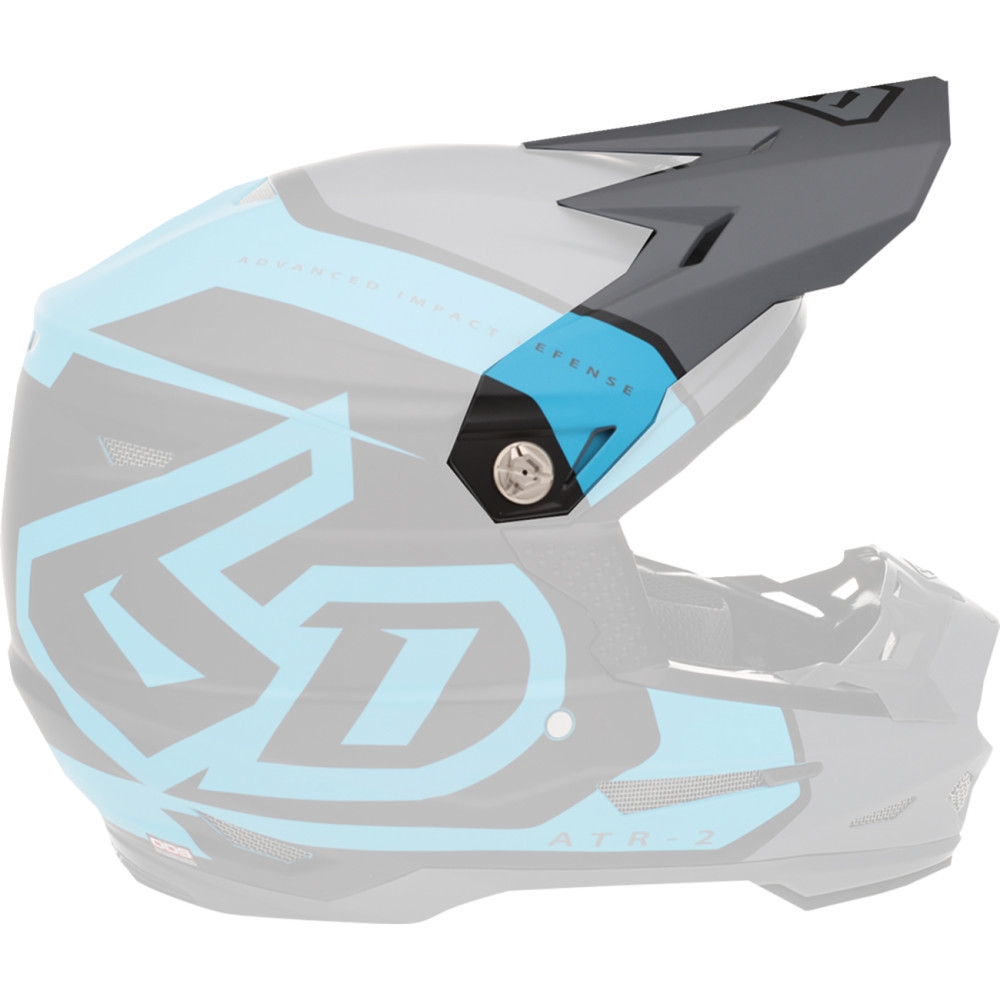 Replacement Visor for ATR-2 Torque Helmets - Cyan-Gray