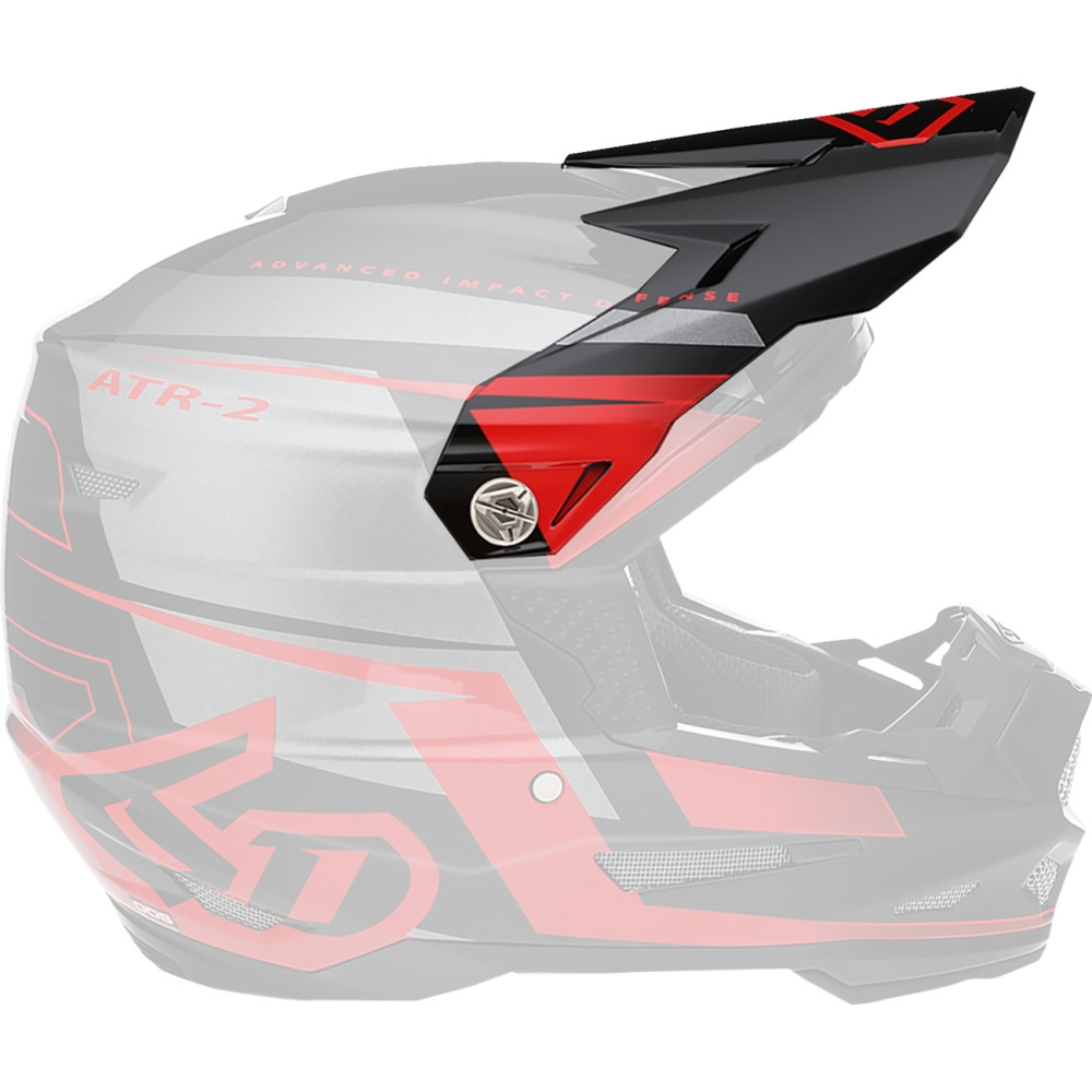 Replacement Visor for ATR-2 Mach Helmets - Red