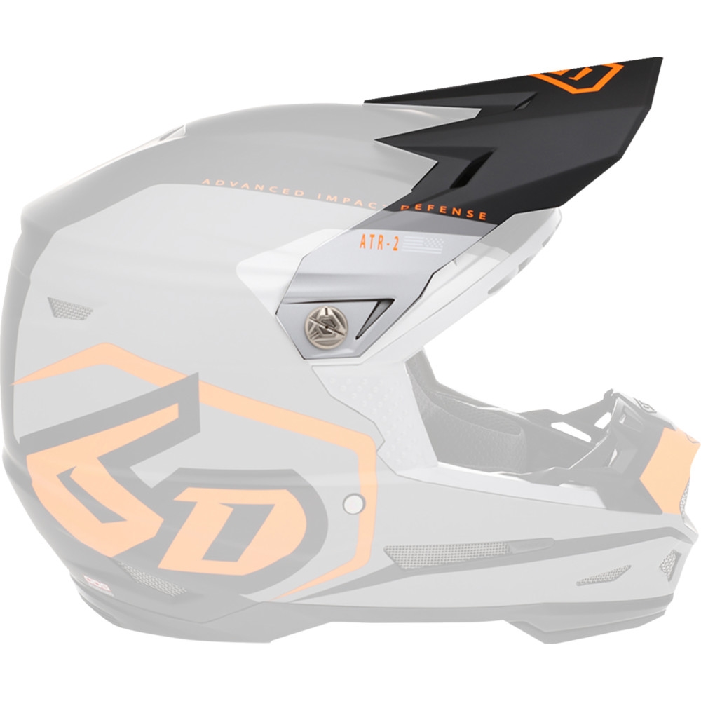 Replacement Visor for ATR-2 Delta Helmets - Neon Orange