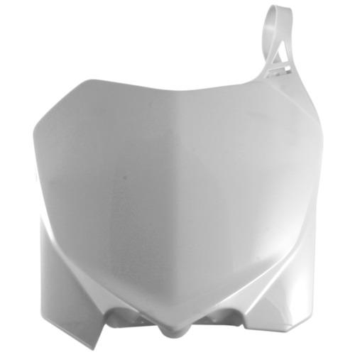 Front Number Plate - White