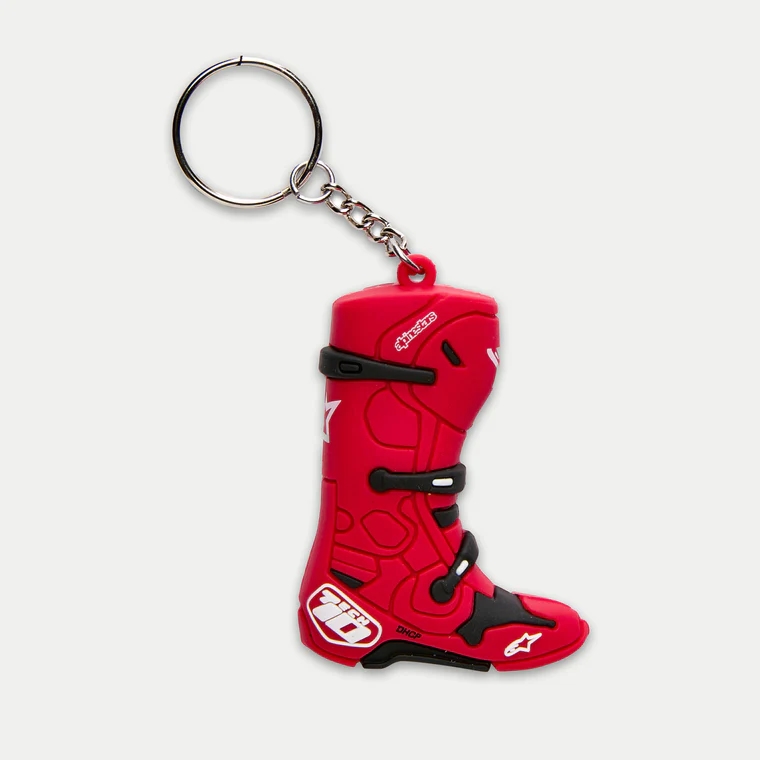 New Tech 10 Boot Keyfob - Red