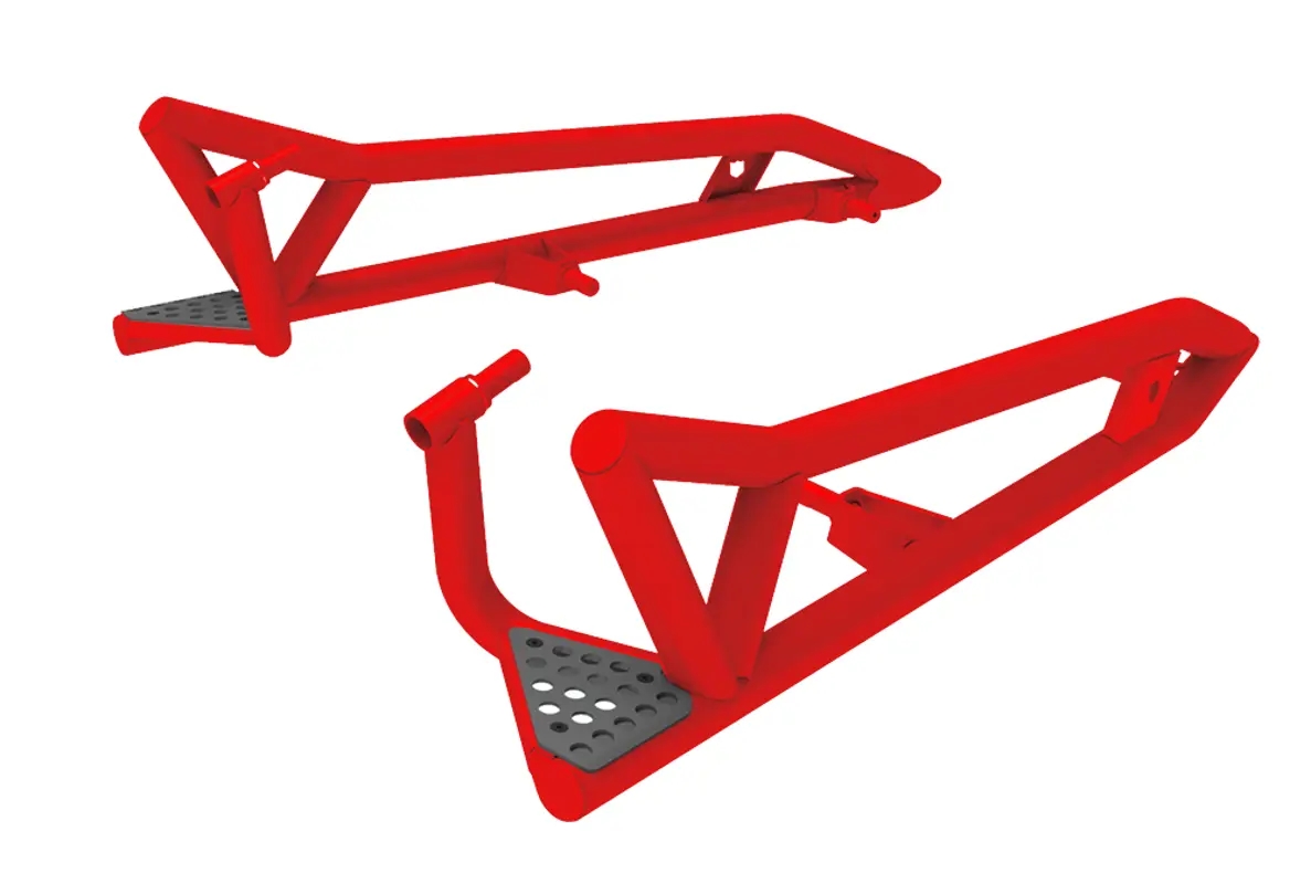 2-Seat Rock Sliders - Indy Red