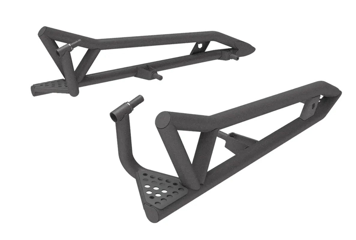 2-Seat Rock Sliders - Titanium Matte Metallic