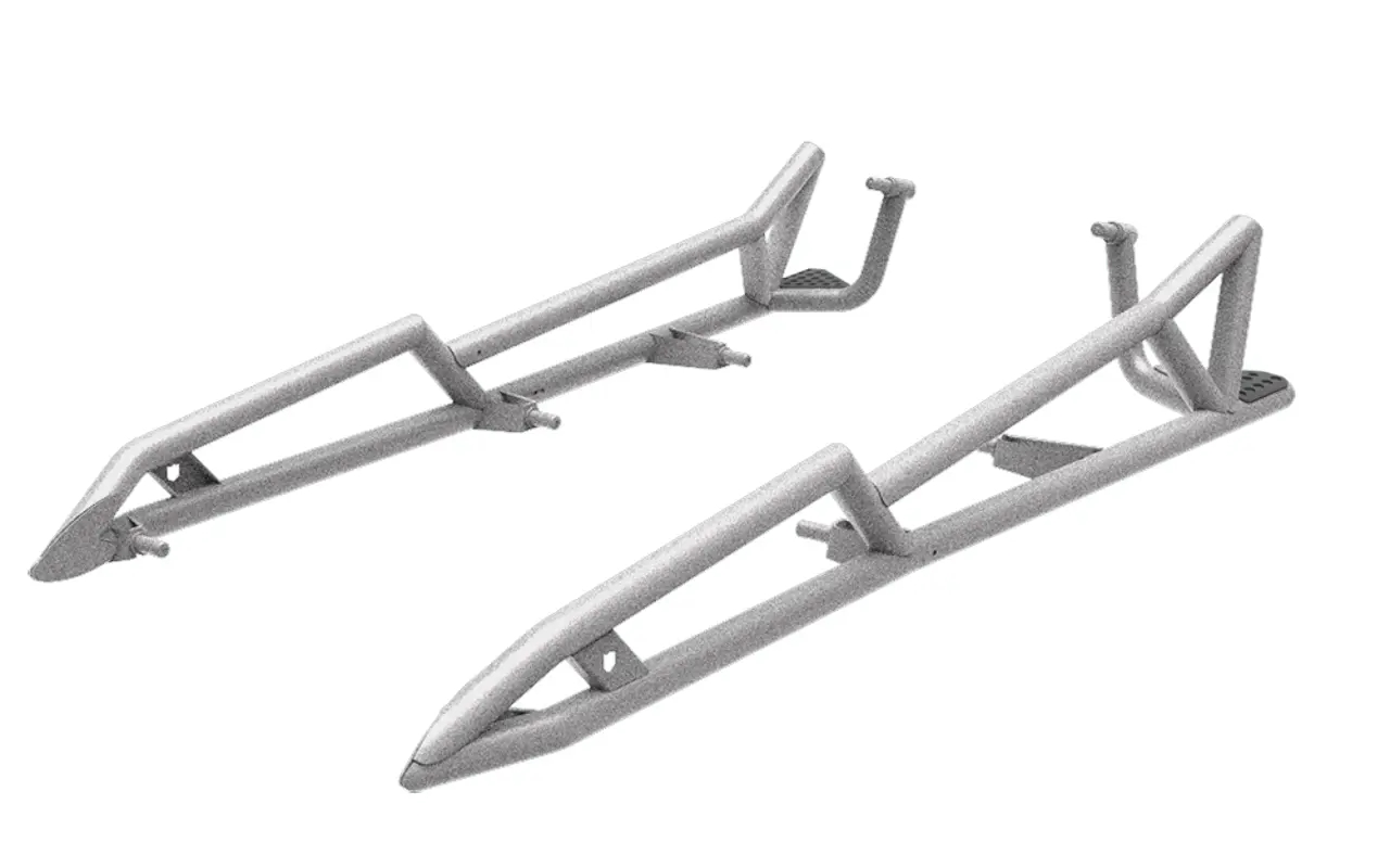 4-Seat Rock Sliders - Turbo Silver