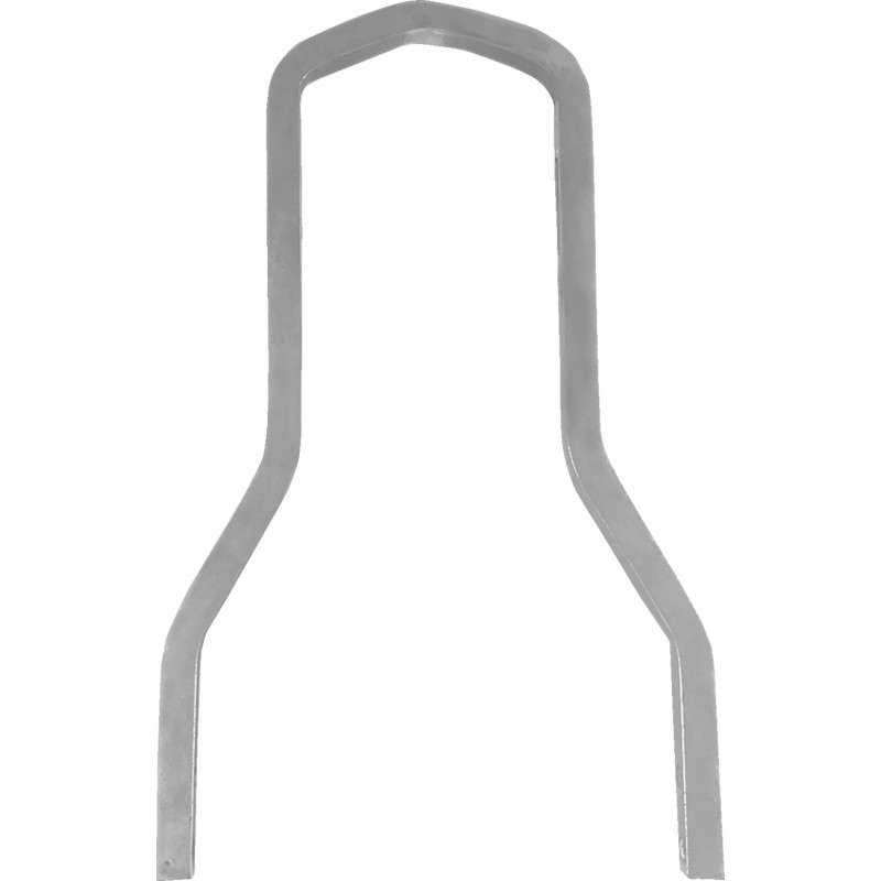 Square Sissy Bar - Short- 10.2in. x 8.2in. - Chrome