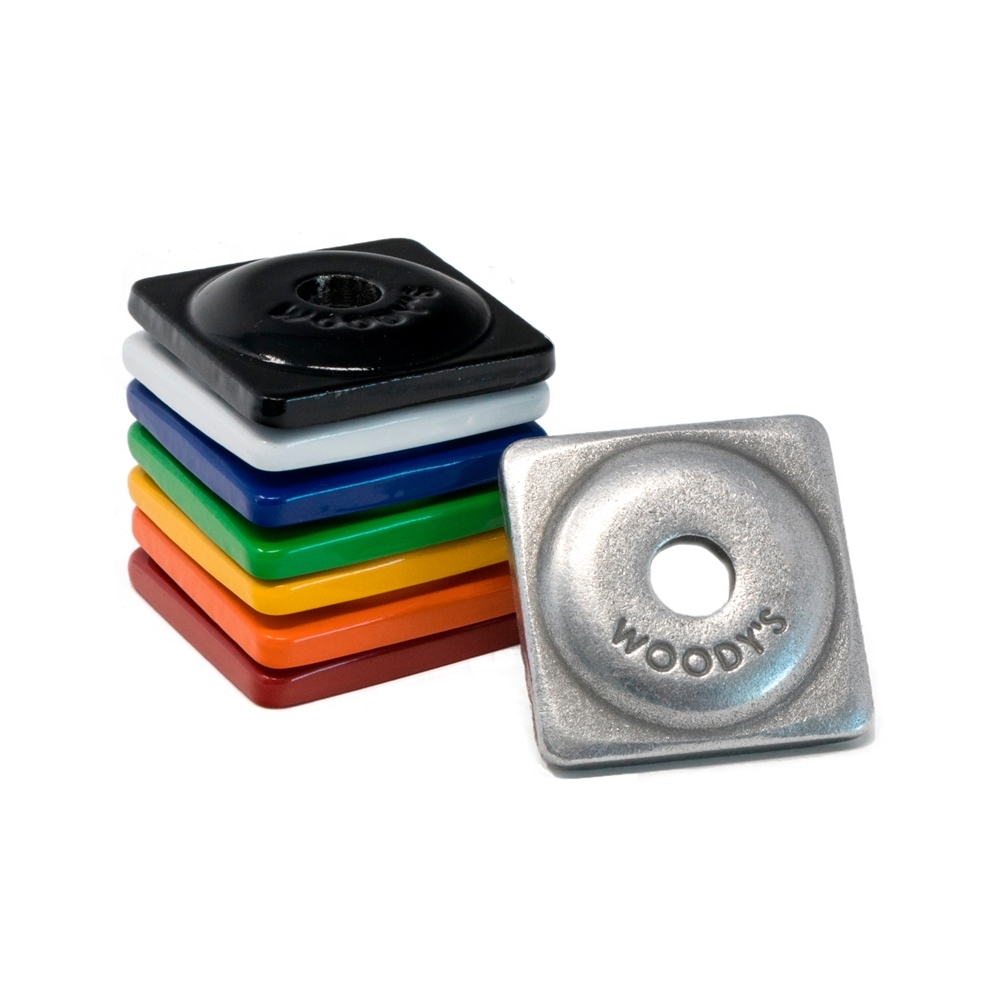 Square Digger Aluminum Support Plates - 5/16in. - Blue (48pk.)