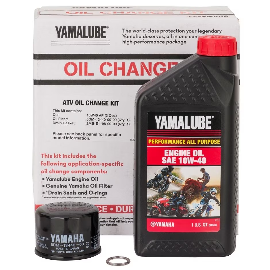 Yamalube Oil Change Kit- 10W-40