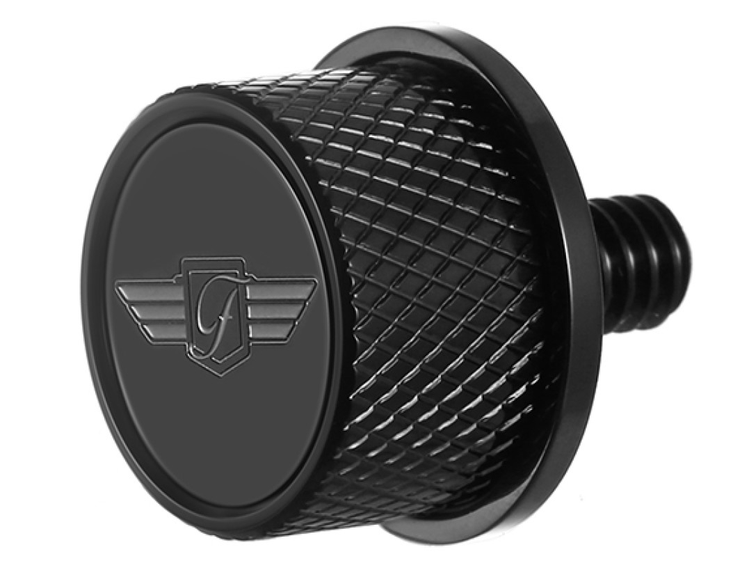 Seat Mounting Knob - Black with Figurati Desings Logo