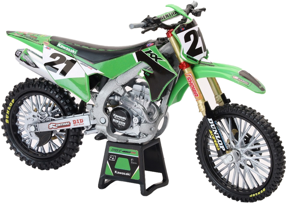 1:12 Scale Factory Kawasaki Jason Anderson - KX450F