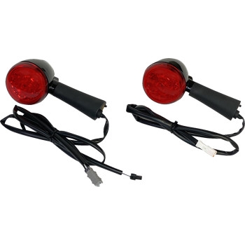 Probeam Rear LED Turn Signal for Indian - Chrome Finish/Red Lens