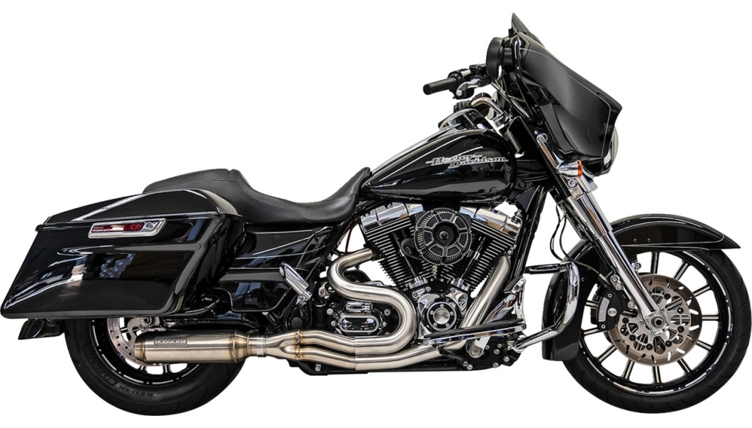 Mid-Length Super Bike 2-Into-1 Exhaust System - Stainless Steel