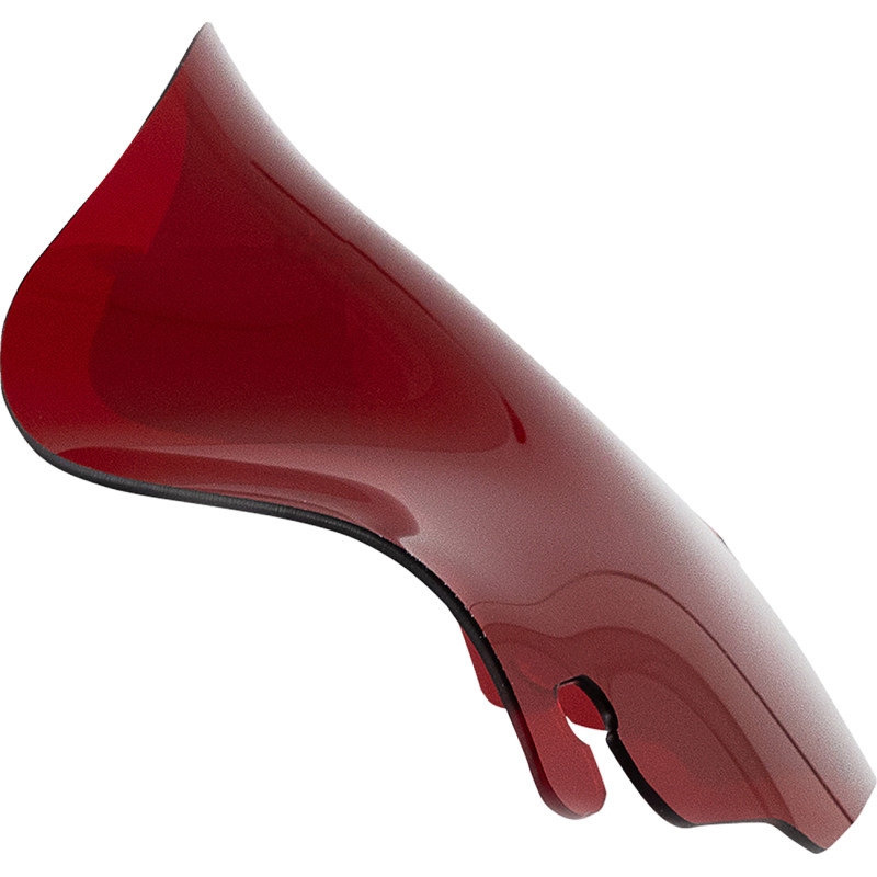 Kolor Sport Flare Windshield - 6.5in. - Red