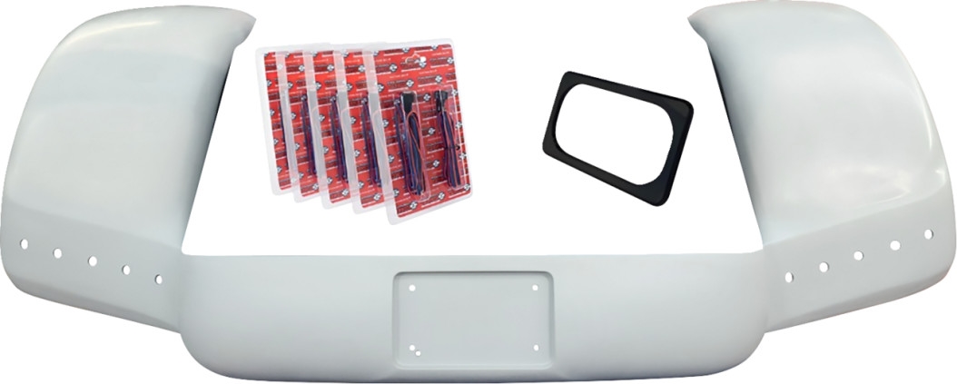 Pro Street Trike Rear Fender Kit with Black License Frame, No Exhaust Outlet