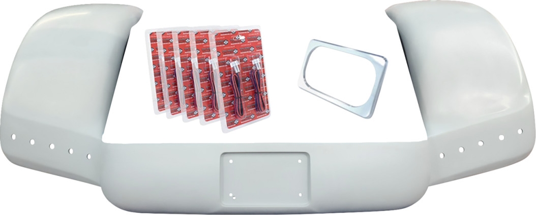 Pro Street Trike Rear Fender Kit with Chrome License Frame, No Exhaust Outlet