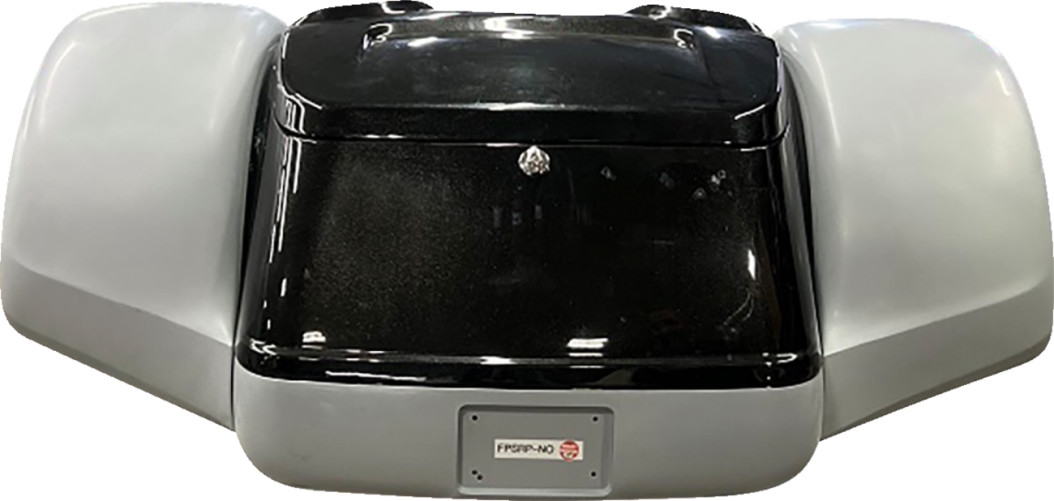 Pro Street Trike Rear Fender Kit with Black License Frame, No Exhaust Outlet