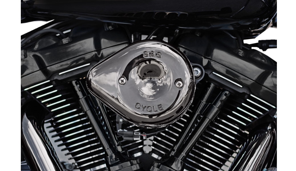 Stealth Mini Teardrop Air Cleaner Cover - Lava Chrome