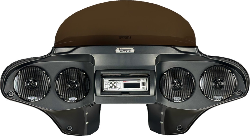 Single DIN CD Player Quadzilla Fairing - Four 5in. speakers