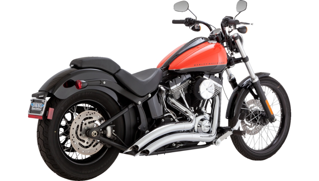 Big Radius 2-Into-2 Exhaust System - Chrome