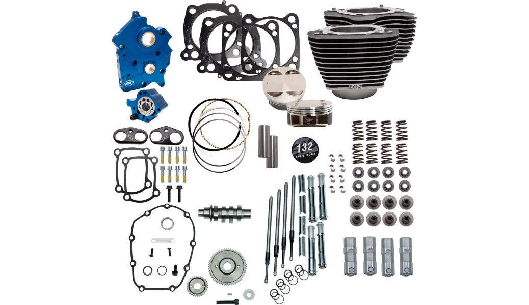 132in. Power Package Engine Performance Kit - Wrinkle Black