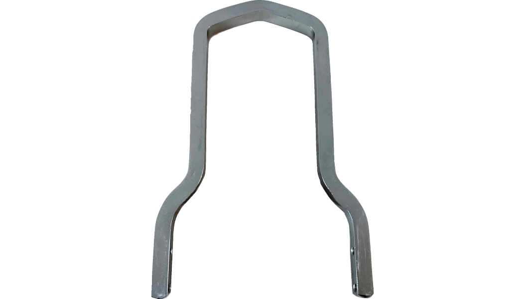 Square Sissy Bar - Short - 10in. x 12.5in. - Chrome