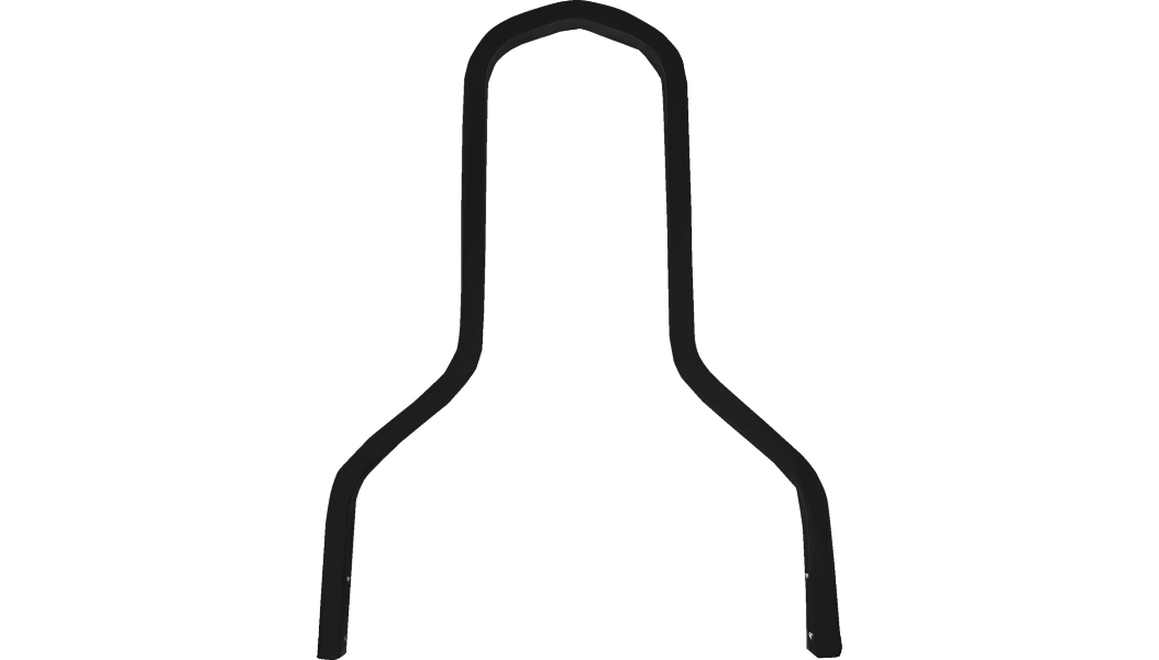 Square Sissy Bar - Short - 11in. - Black
