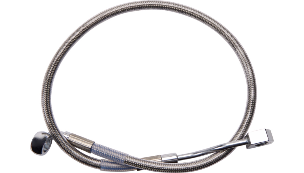 Clear Coated Standard Length ABS Stainless Steel Rear Brake Line Kit