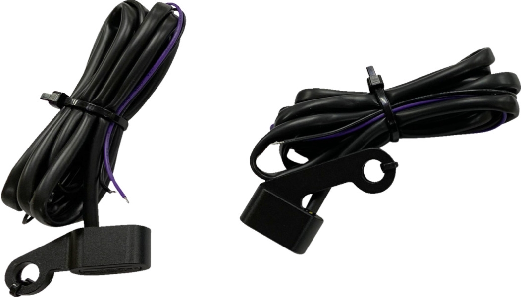 LED Handlebar Marker Light - Black with Smoke Lens