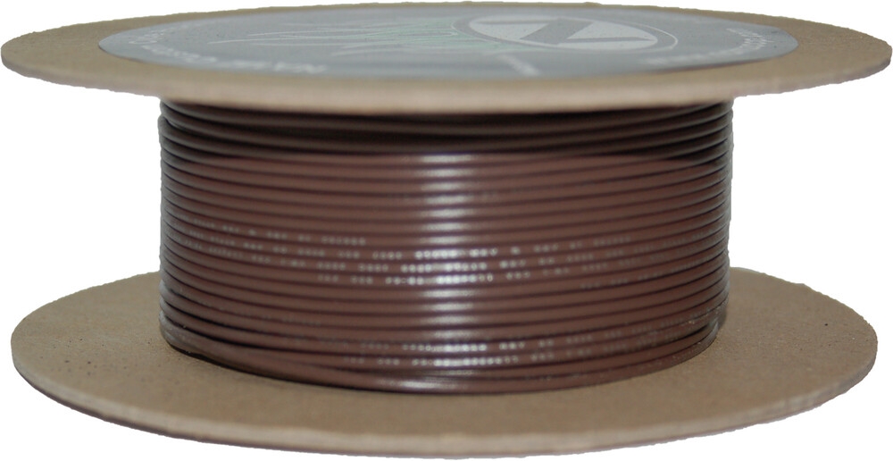 100-Foot OEM Color Wire Spool - 20 Gauge - Brown