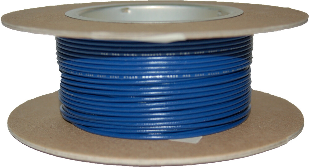100-Foot OEM Color Wire Spool - 20 Gauge - Blue