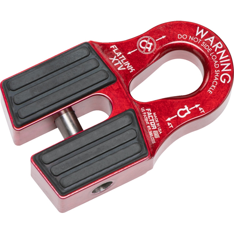 Flatlink XTV Winch Shackle Mount - Red
