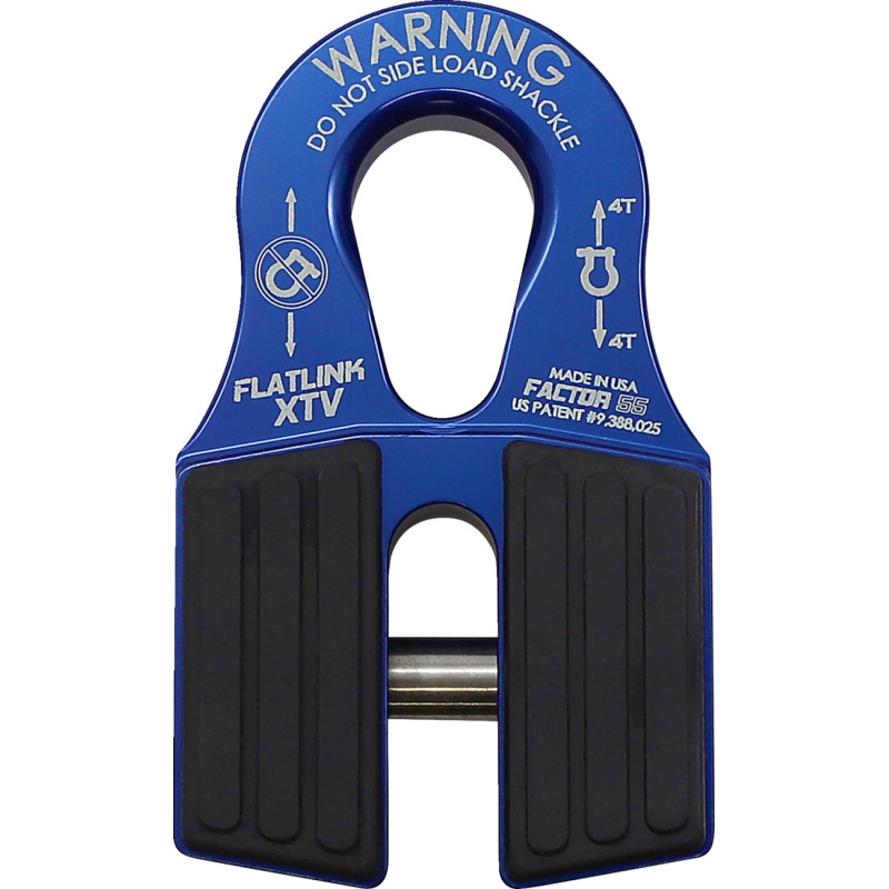 Flatlink XTV Winch Shackle Mount - Blue