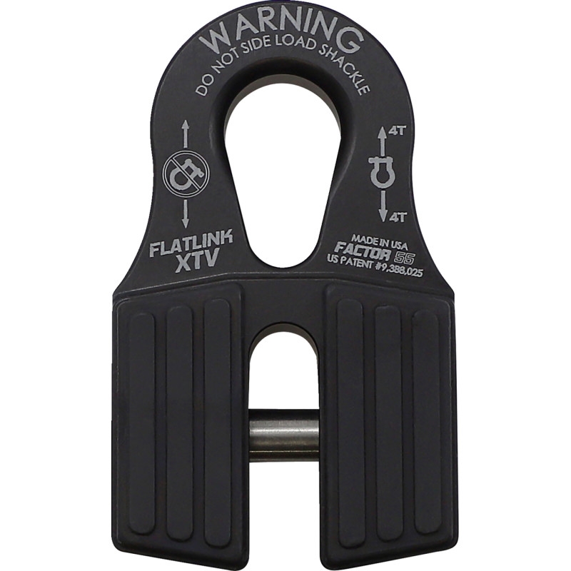 Flatlink XTV Winch Shackle Mount - Black