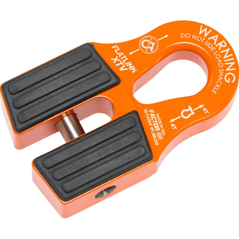 Flatlink XTV Winch Shackle Mount - Orange
