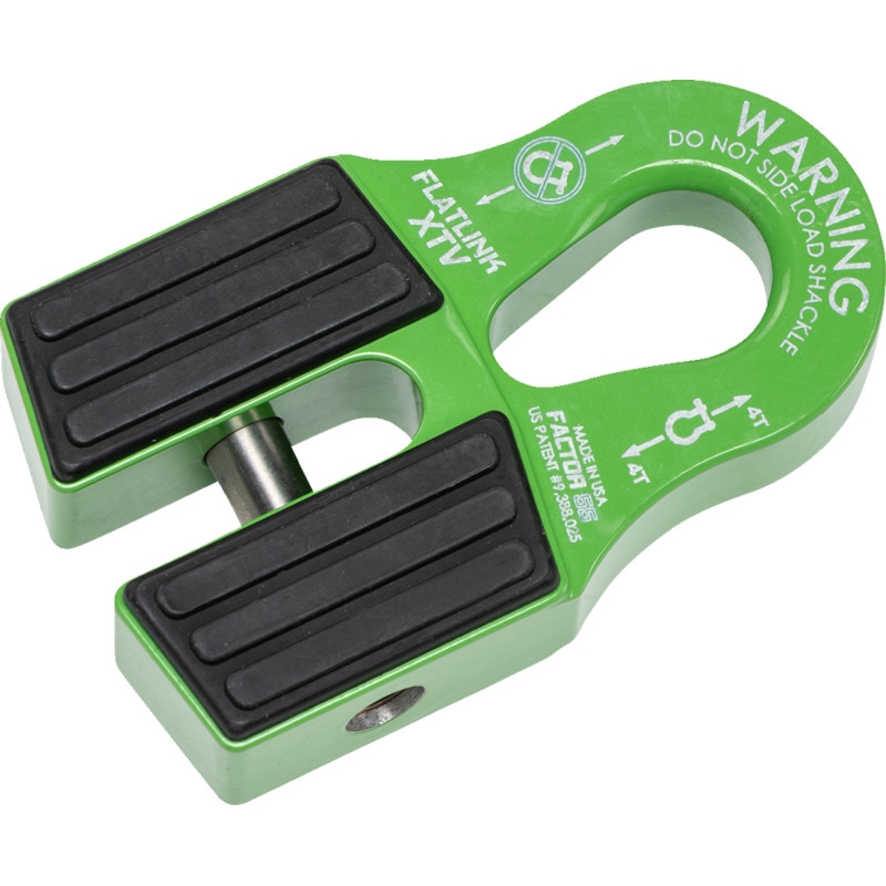 Flatlink XTV Winch Shackle Mount - Green