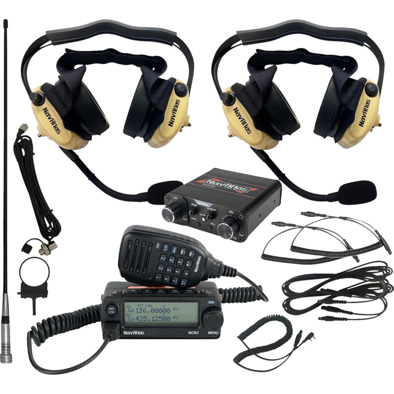 Compact Kit with Behind the Headset - Two Premium Headsets - Beige