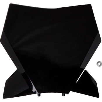 Front Number Plate - Black