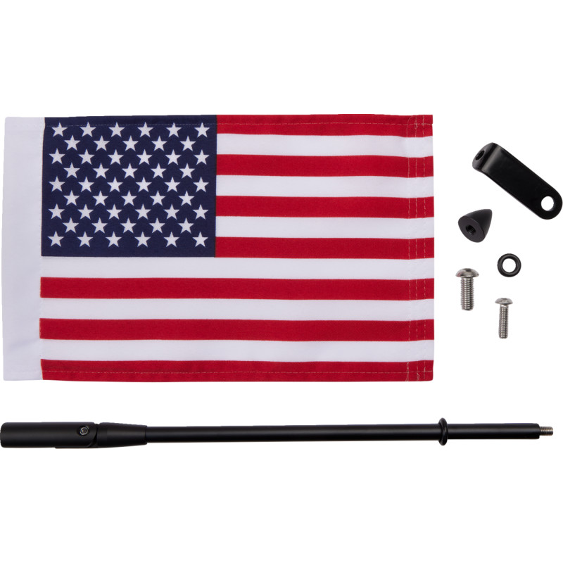 Folding Flag Pole - Black