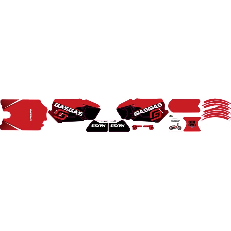 Graphic Kit for 16in. Stacyc E-Drive Brushless - Gas Gas
