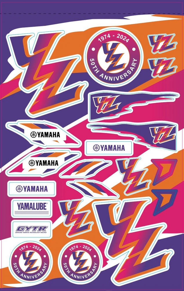 Decal Sheet - Yamaha Retro