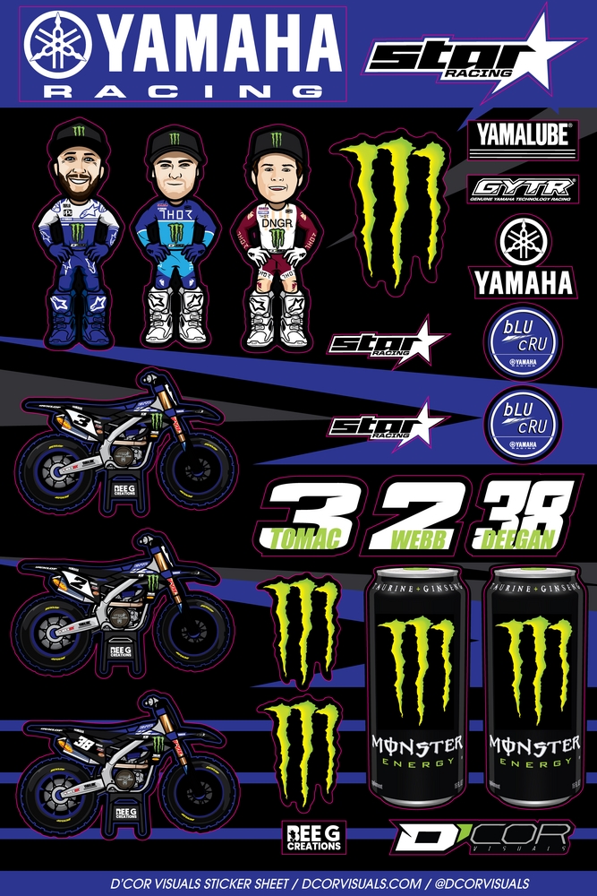 Decal Sheet - MEY Team Decal