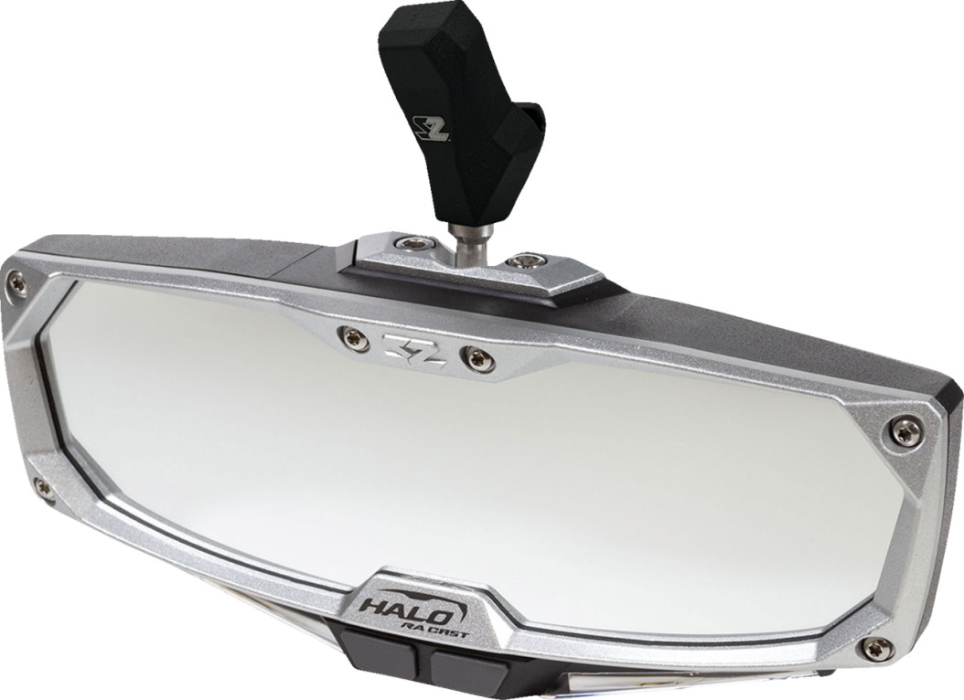 Halo R Rear View Mirrors with Cast Aluminium Bezel - Black