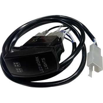 Wiring Harness Rocker Switch - Cable with Connector - Two Cube Lights Graphic