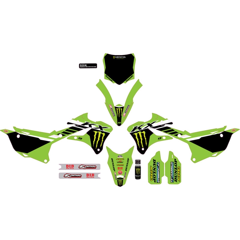Monster Energy Complete Graphics Kit - Black Background