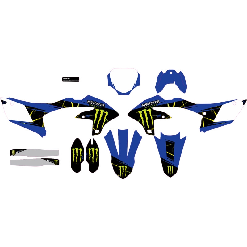Monster Energy Slash Complete Graphics Kit - WhiteBackground