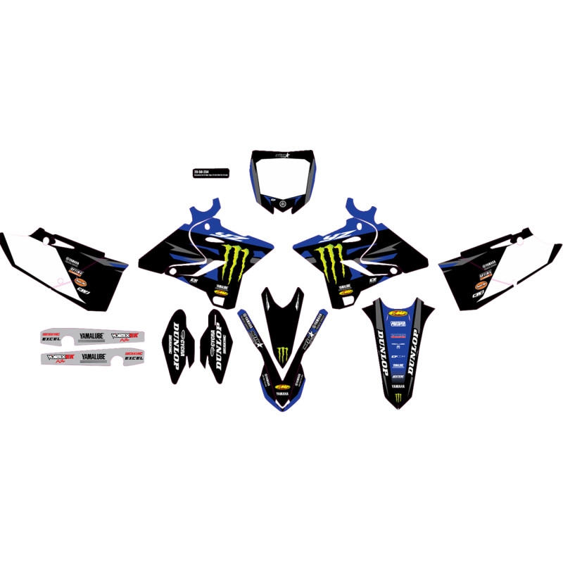 Star Racing Monster Energy Complete Graphics Kit - White Background