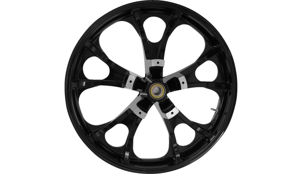 Precision Cast Custom Largo 3D Front Wheel - 21in. x 3.5in. - Black